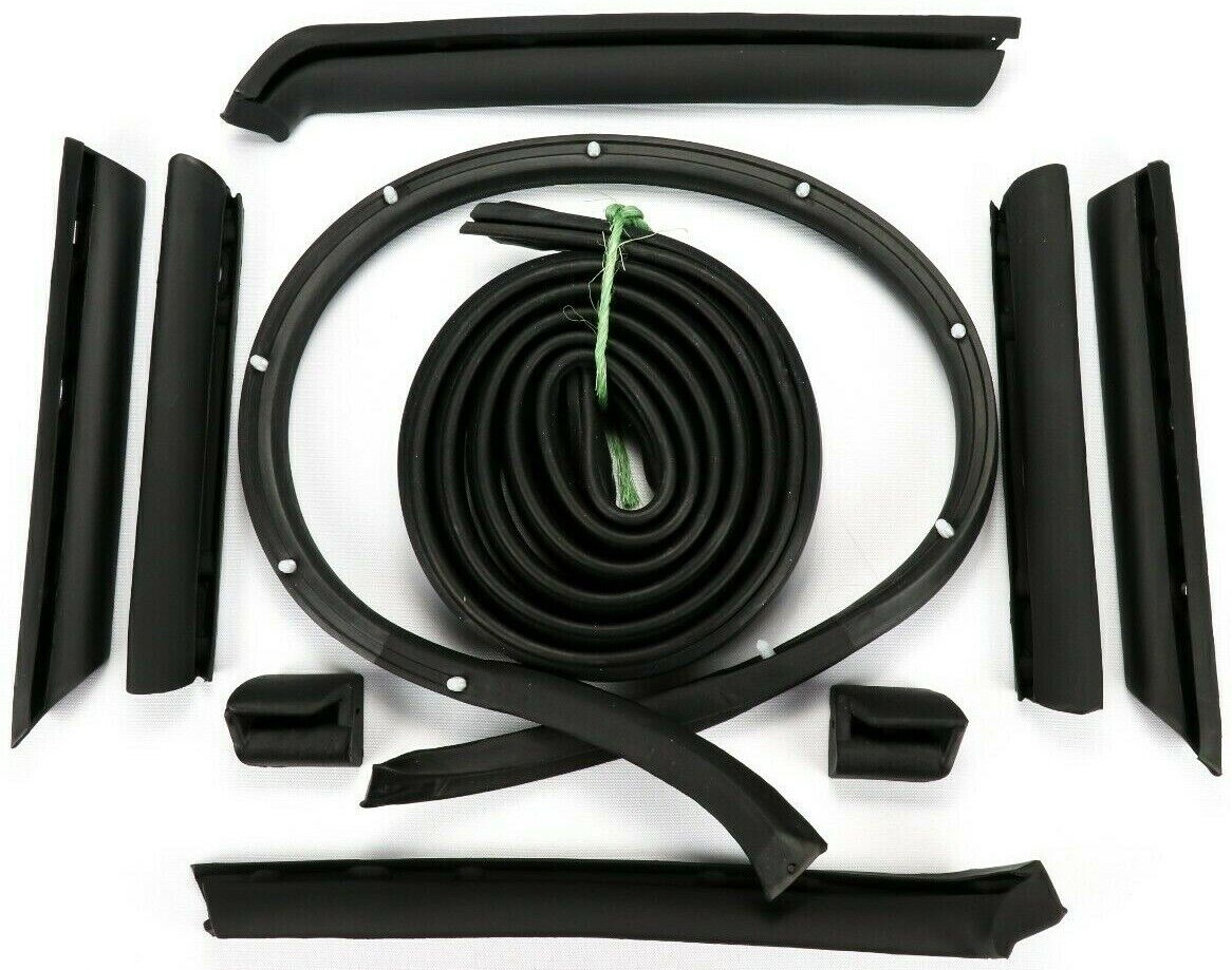 US MADE 1968 – 1975 Corvette Convertible Top Weatherstrip Seal Kit C3 10 Pieces