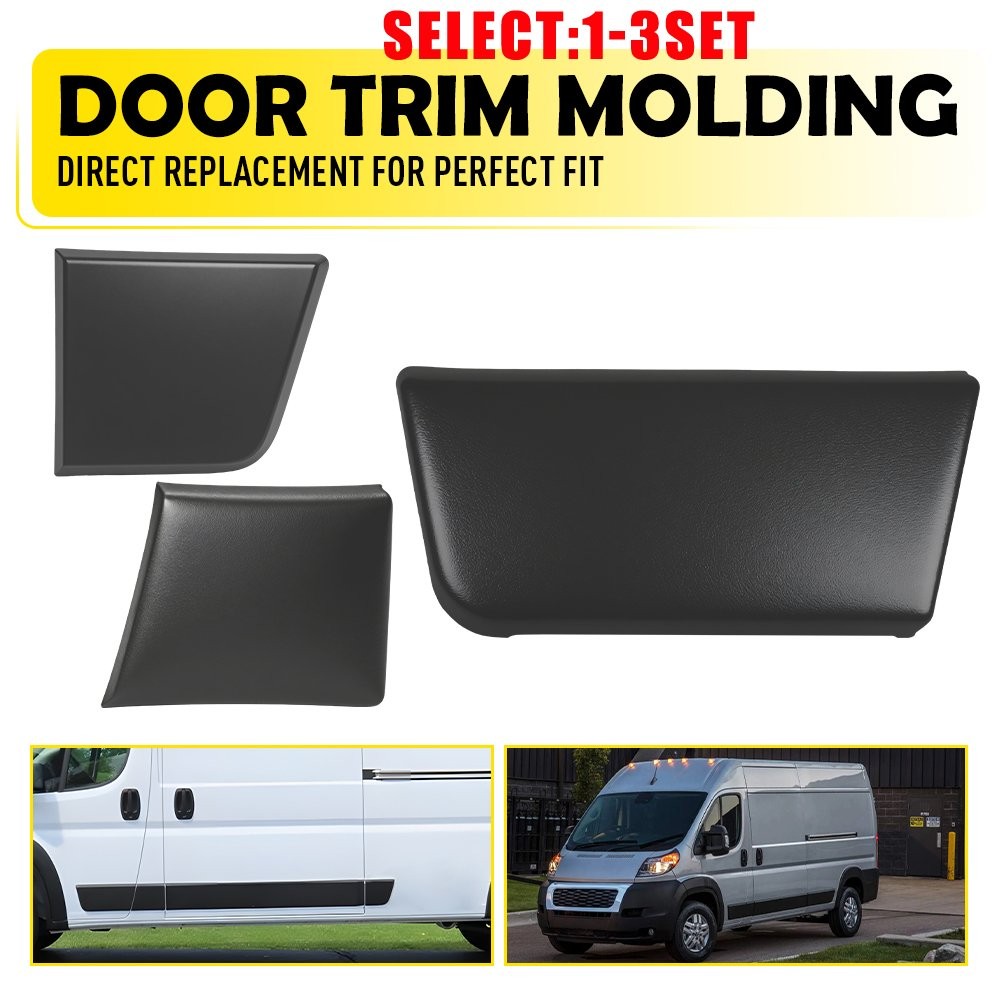 Front Rear Left Door Trim Molding Fit Ram ProMaster 2014 2015 2016 2017 Van 3-9X