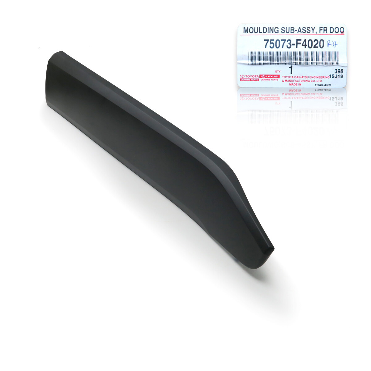 Genuine Front Rh Side Cladding Moulding Matte Black For Toyota C-hr 2018 2019