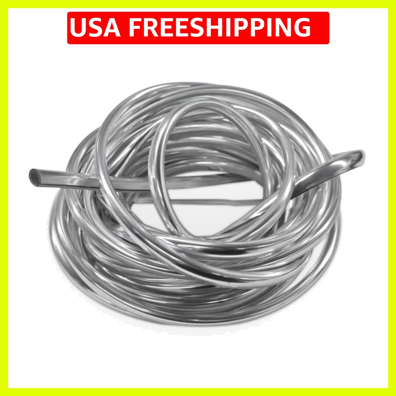Car Door Edge Guards 16.4ft, Universal U-Shaped PVC Trim Strip Chrome Tape Se…