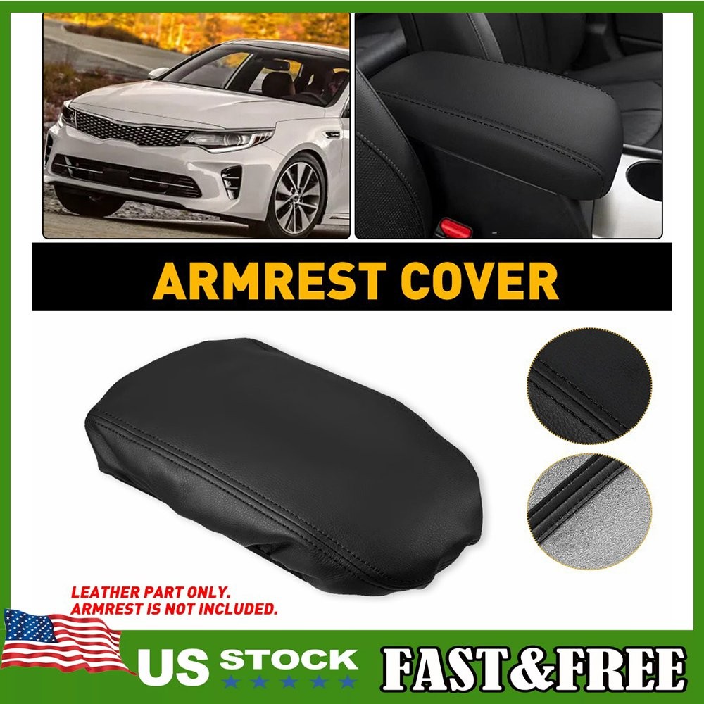 For Kia Optima 16-20 Accessory PU Leather Center Console Lid Armrest Cover 1~10X