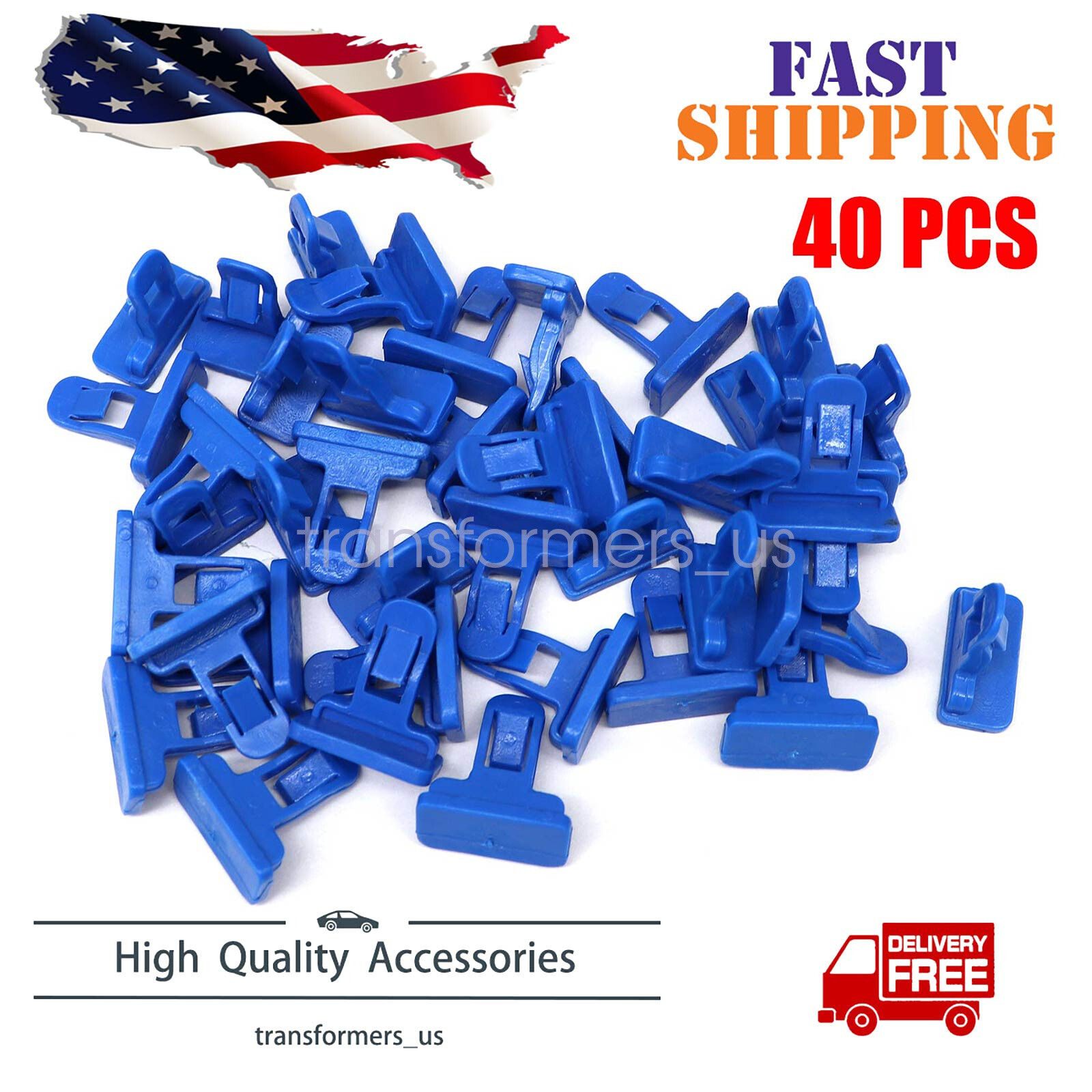 40pcs Bumper Moulding Clips Retainer Fastener For Toyota RAV 4 2005-On