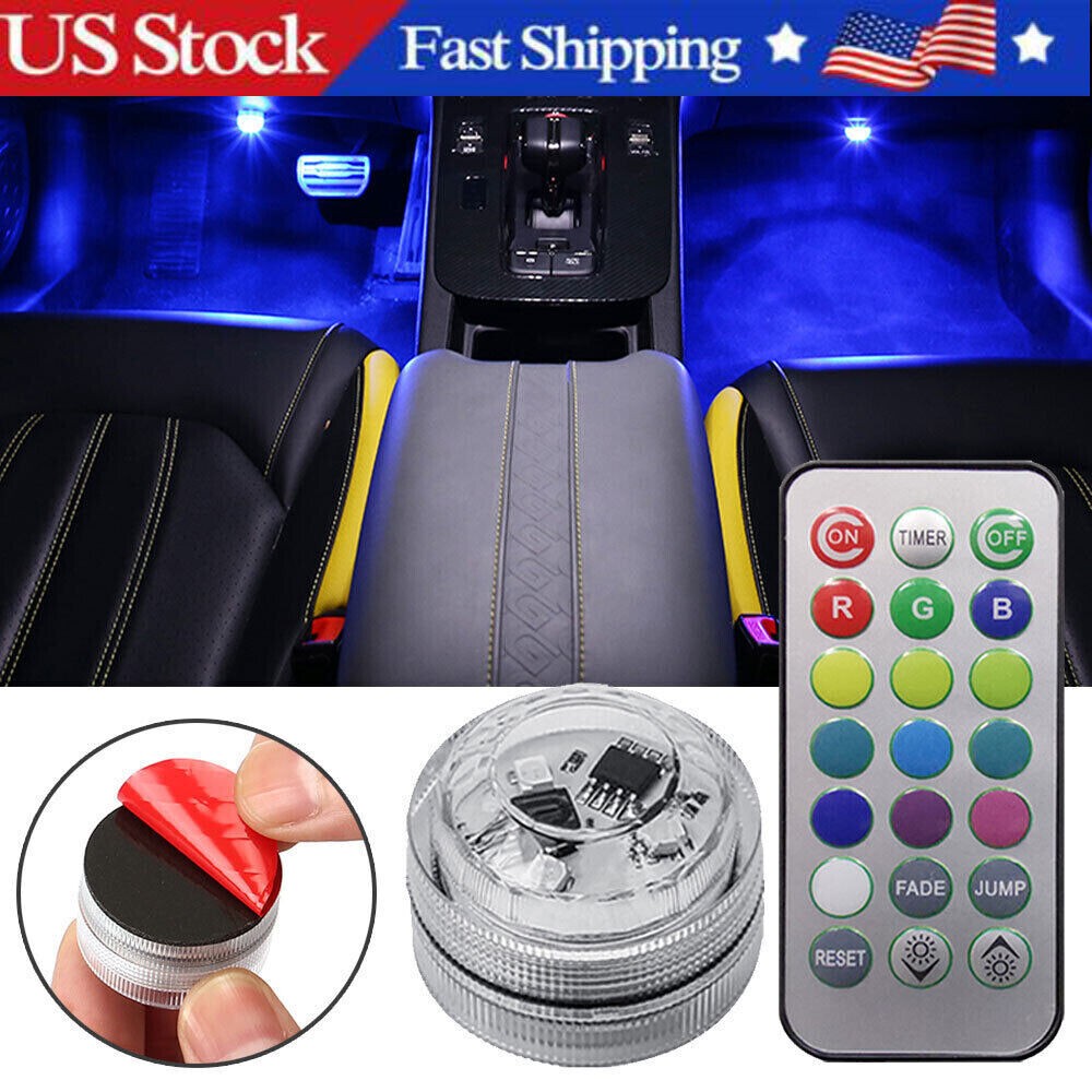 Multicolor LED Light Car Interior Accessories Atmosphere Lamp + Remote Control