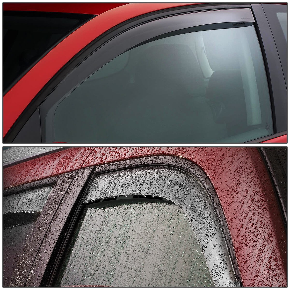 FOR 08-10 SUZUKI SX4 SMOKE TINT SIDE WINDOW VISOR SHADE/VENT WIND/RAIN DEFLECTOR
