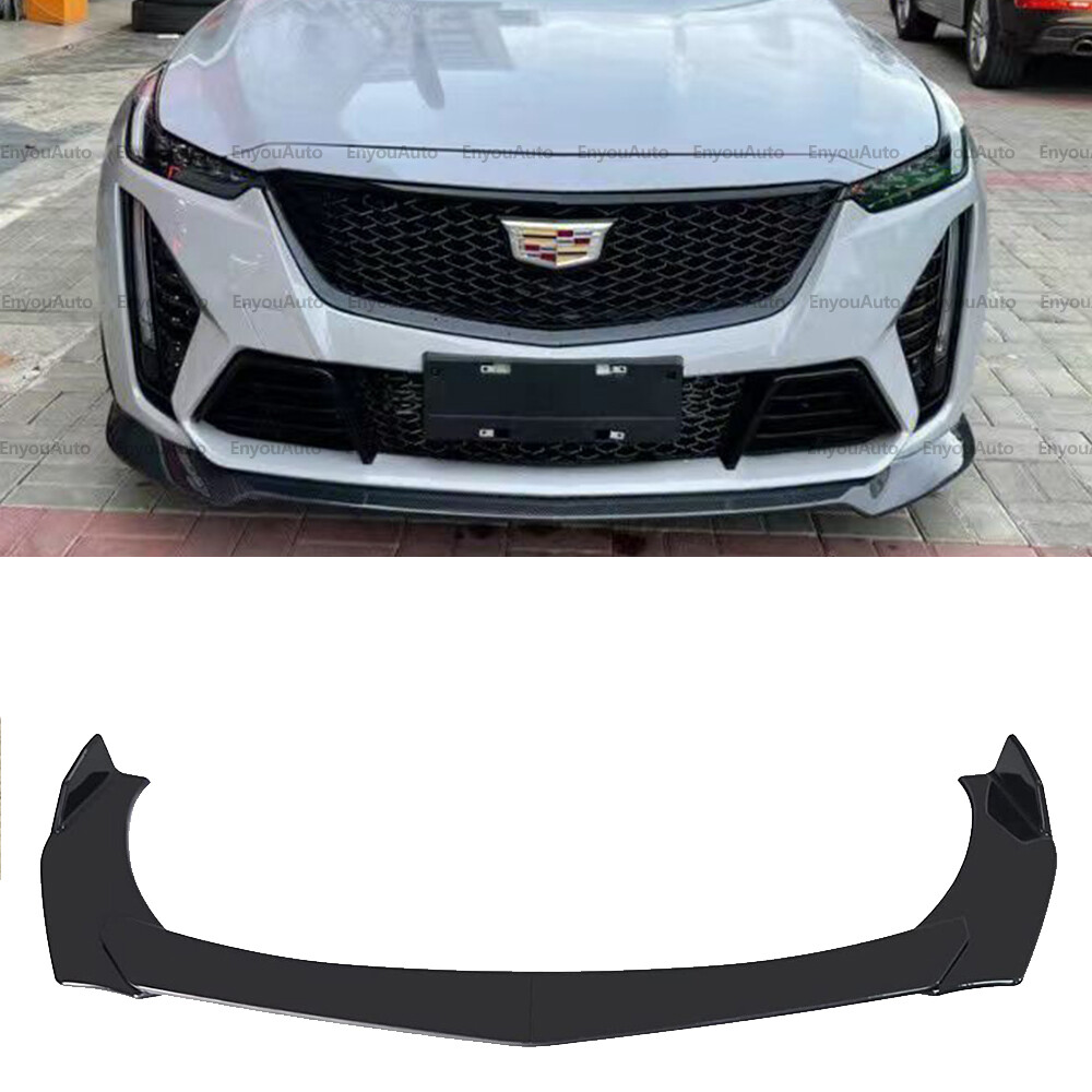For Cadillac XT4 XT5 XT6 UNIVERSAL Front Bumper Lip Spoiler Splitter Glossy BK