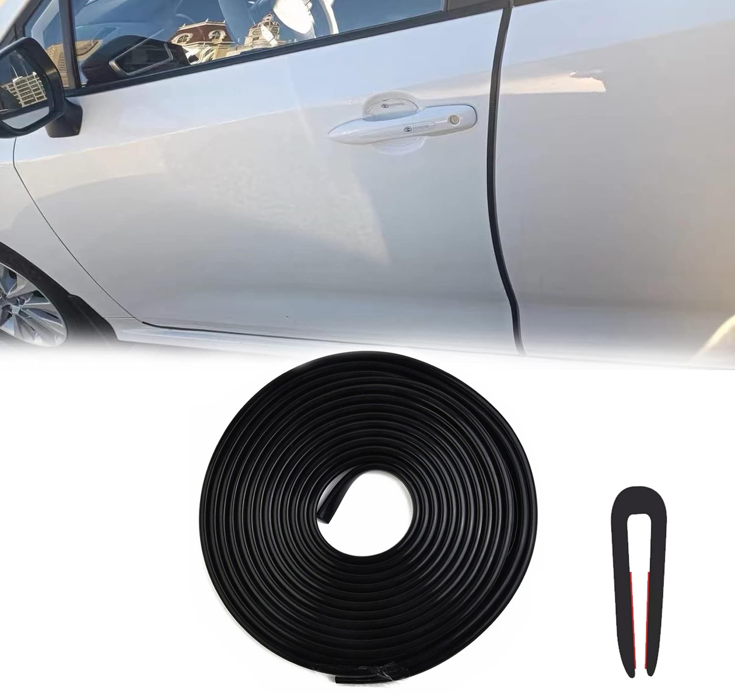 U-Shaped For Most Chevy 10Feet Door Edge Guard Molding Trim Edge Strip Sealing
