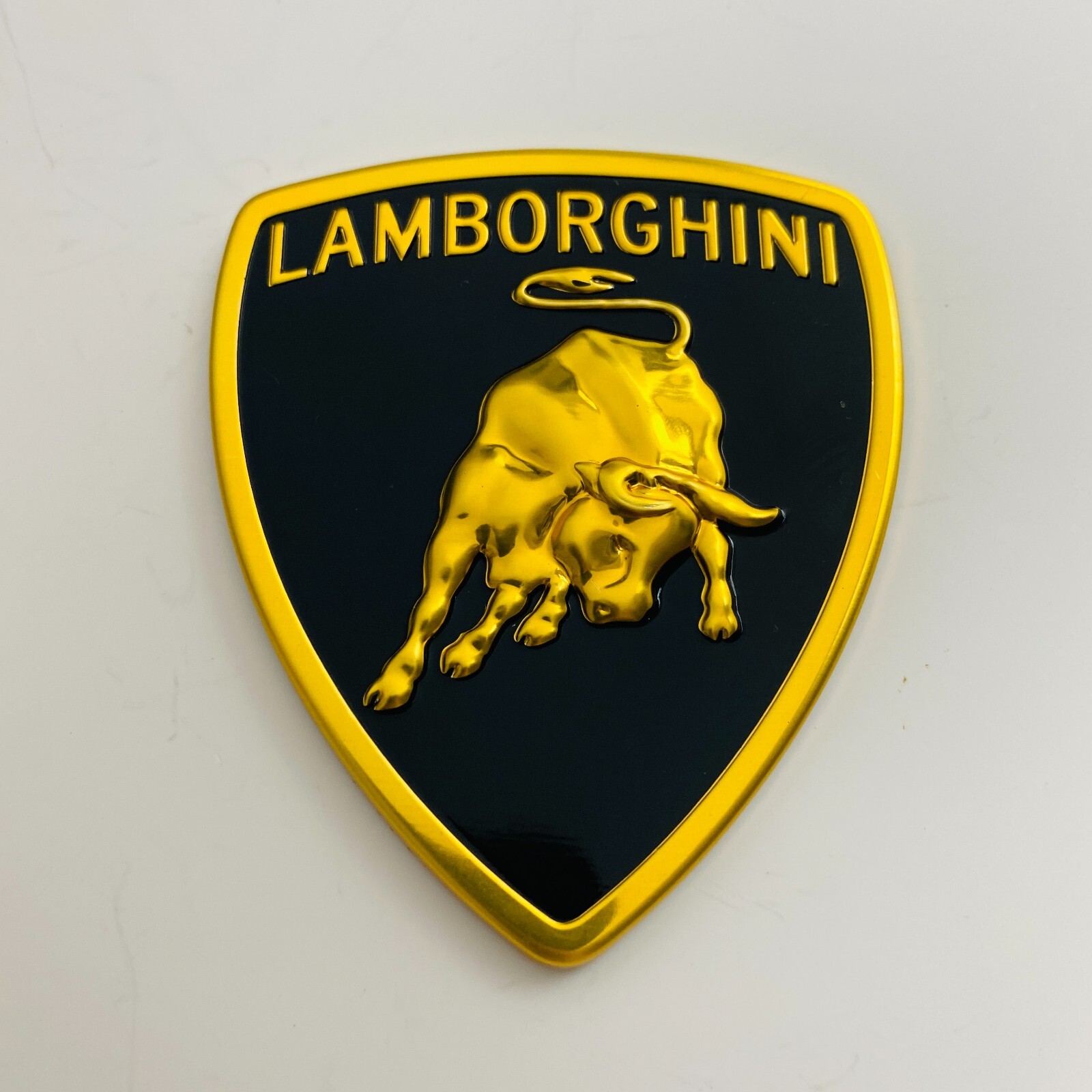 Lamborghini Aluminum Sticker Bull Badge Emblem 73*63MM Fit Aventador(1PC)