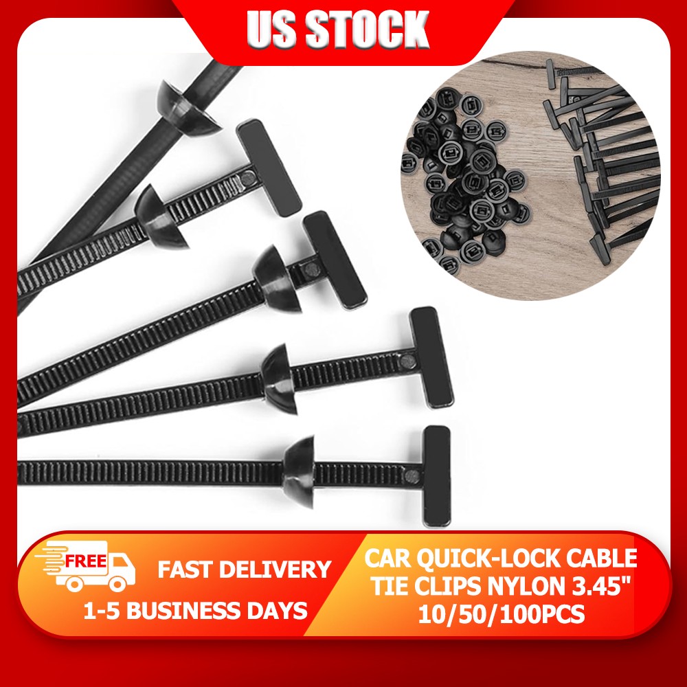Nylon Self-Locking Cable Tie Kit Heavy Duty Buckle Holder Wires Cables Repairs