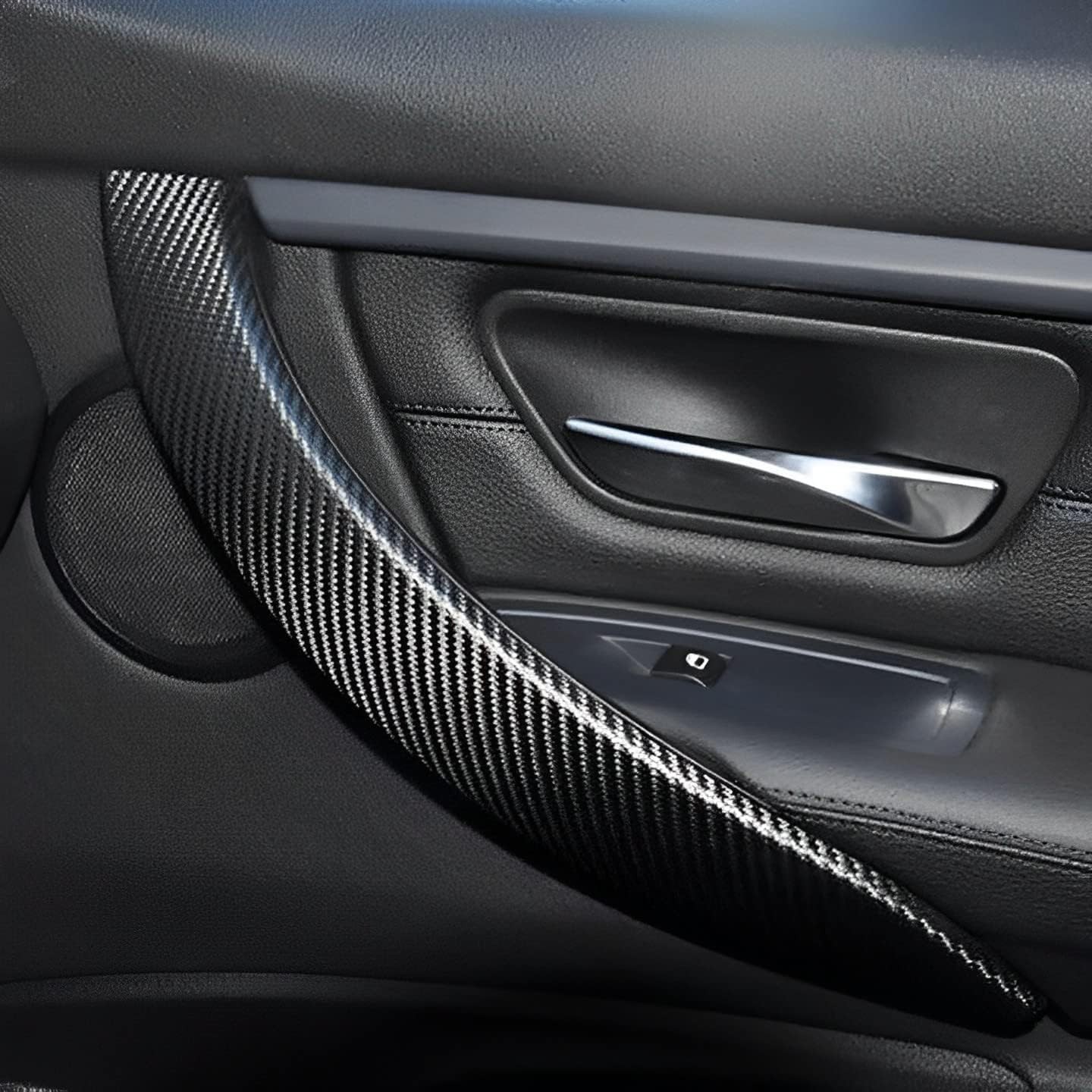 Carbon Fiber Vinyl Car Door Sill Scuff Cover Plate Sticker For Dodge Accessories