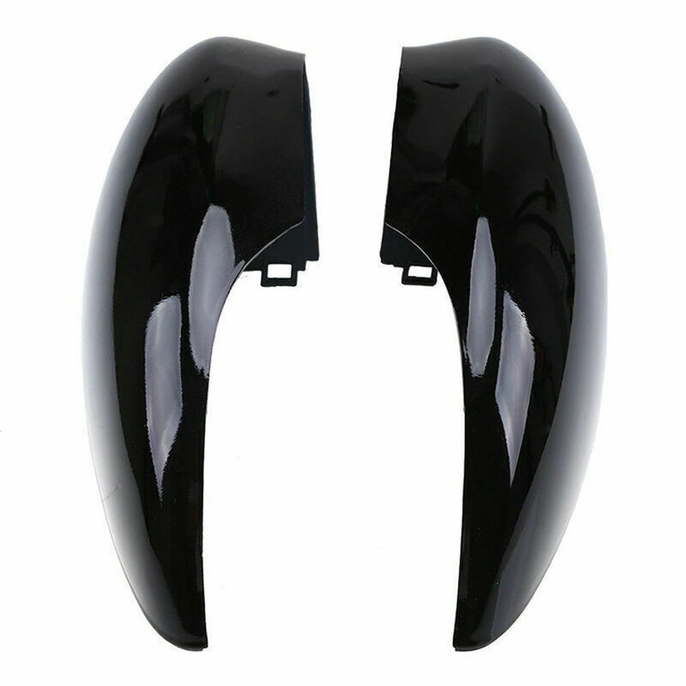 Gloss Black Mirror Cap Compatible with For Ford for fiesta MK7 Easy to Replace