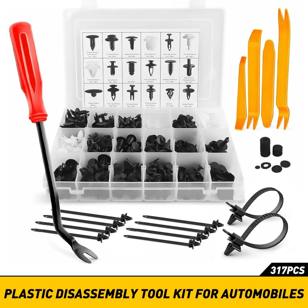 US 317PCs For TOYOTA Car Fender Door Trim Hood Bumper Clips Body Retainer Kit EL