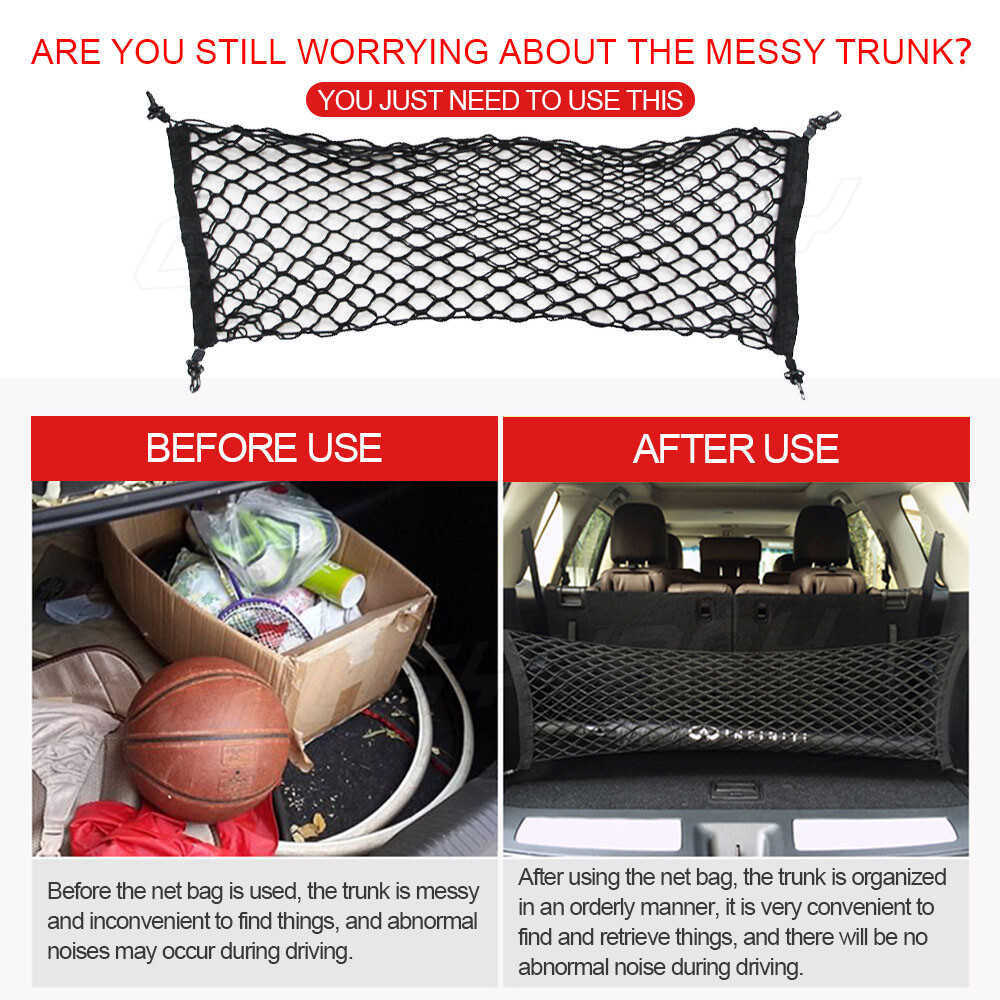 Rear Trunk Bed Envelope Style Mesh Cargo Net For TOYOTA TACOMA 1995-2022 New