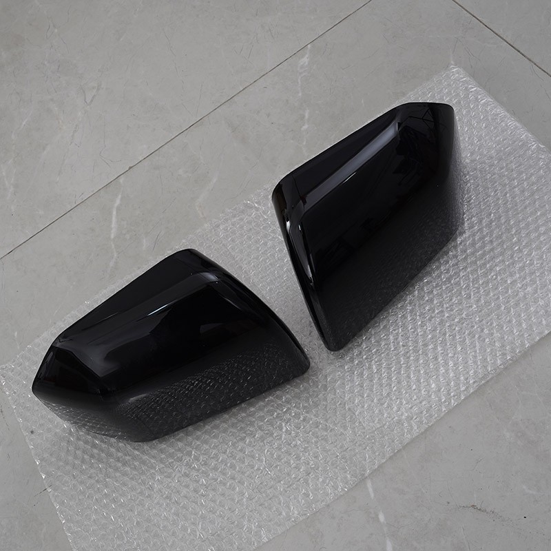 For 2015-2020 Ford F150 F-150 Top Gloss Black Side Mirror Cover Cap Replacement