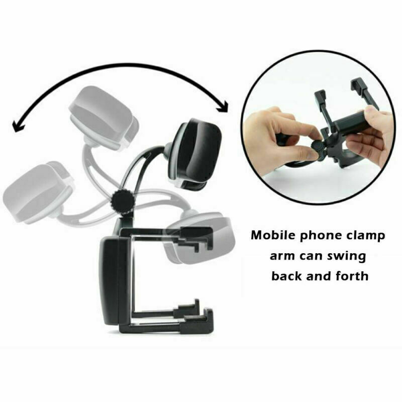 360° Car Rear View Mirror Mount Holder Stand for Apple iPhone Android Phone