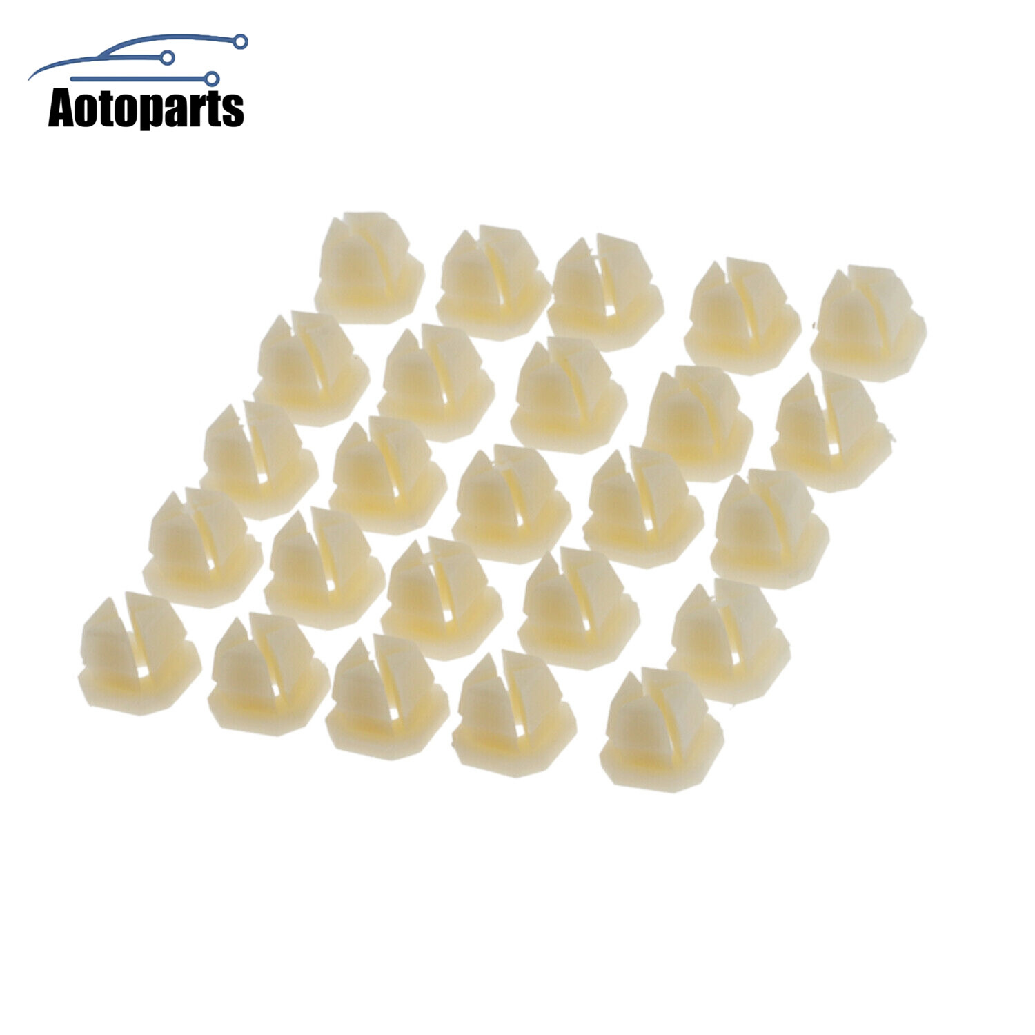 25pcs Nylon Trim Screw Nuts Grommets for 5/16″ Square Hole GM Truck 3919773