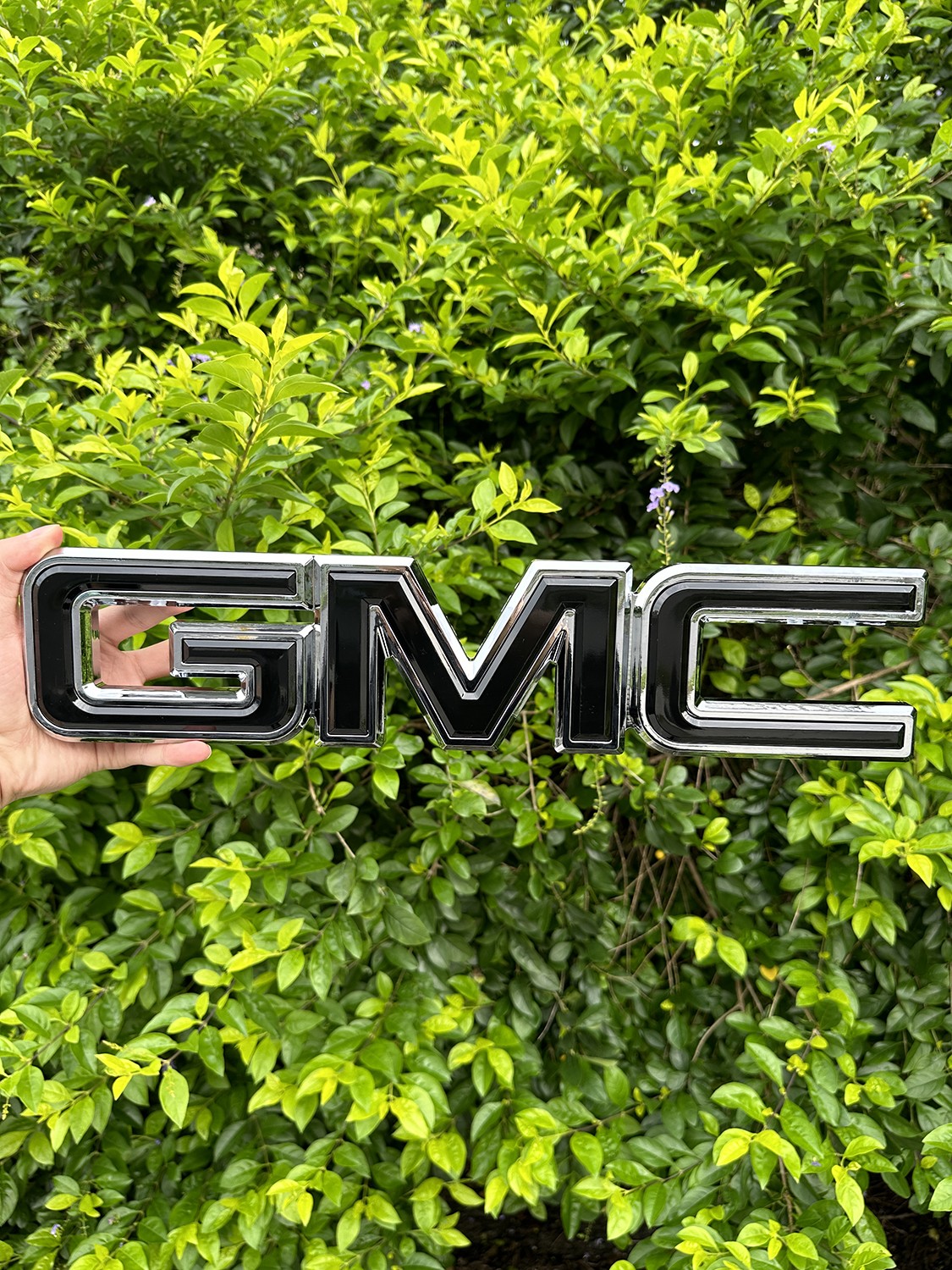 2007-2014 Kit OEM Grille & Rear GMC Emblem Badge for Yukon / XL Chrome Black