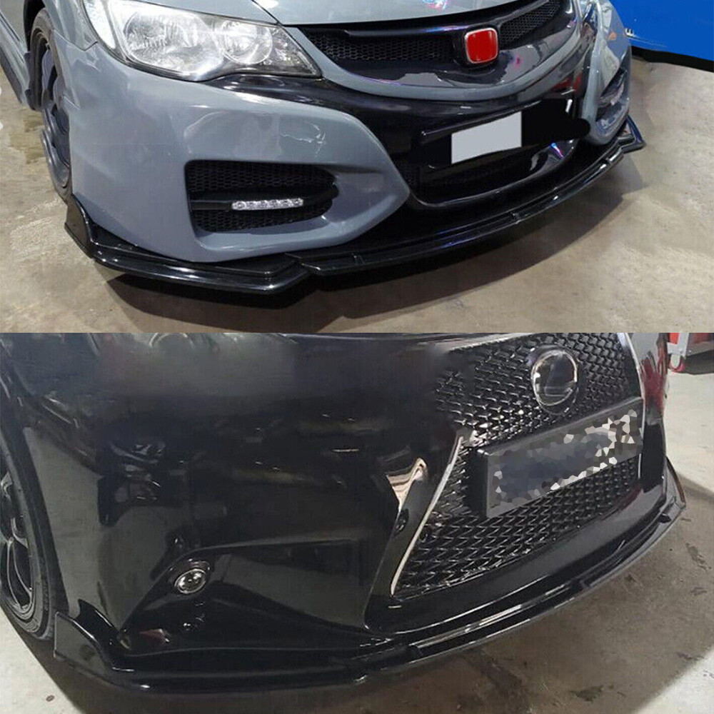 For Mercedes-Benz A200 A220 A250 Front Bumper Lip Spoiler Splitter Carbon Fiber