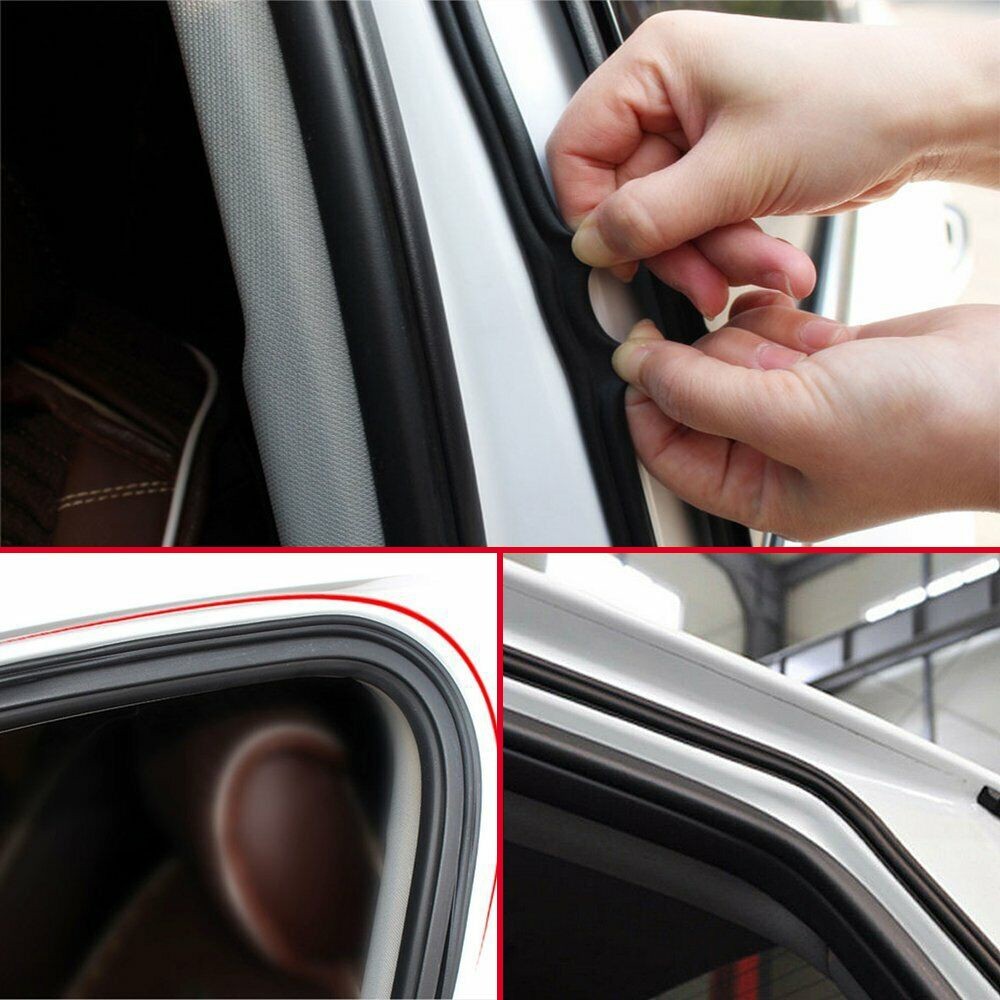 32Ft/10M Car Door Seal Strip Rubber Auto Weather Stripping for Hood Trunk Window