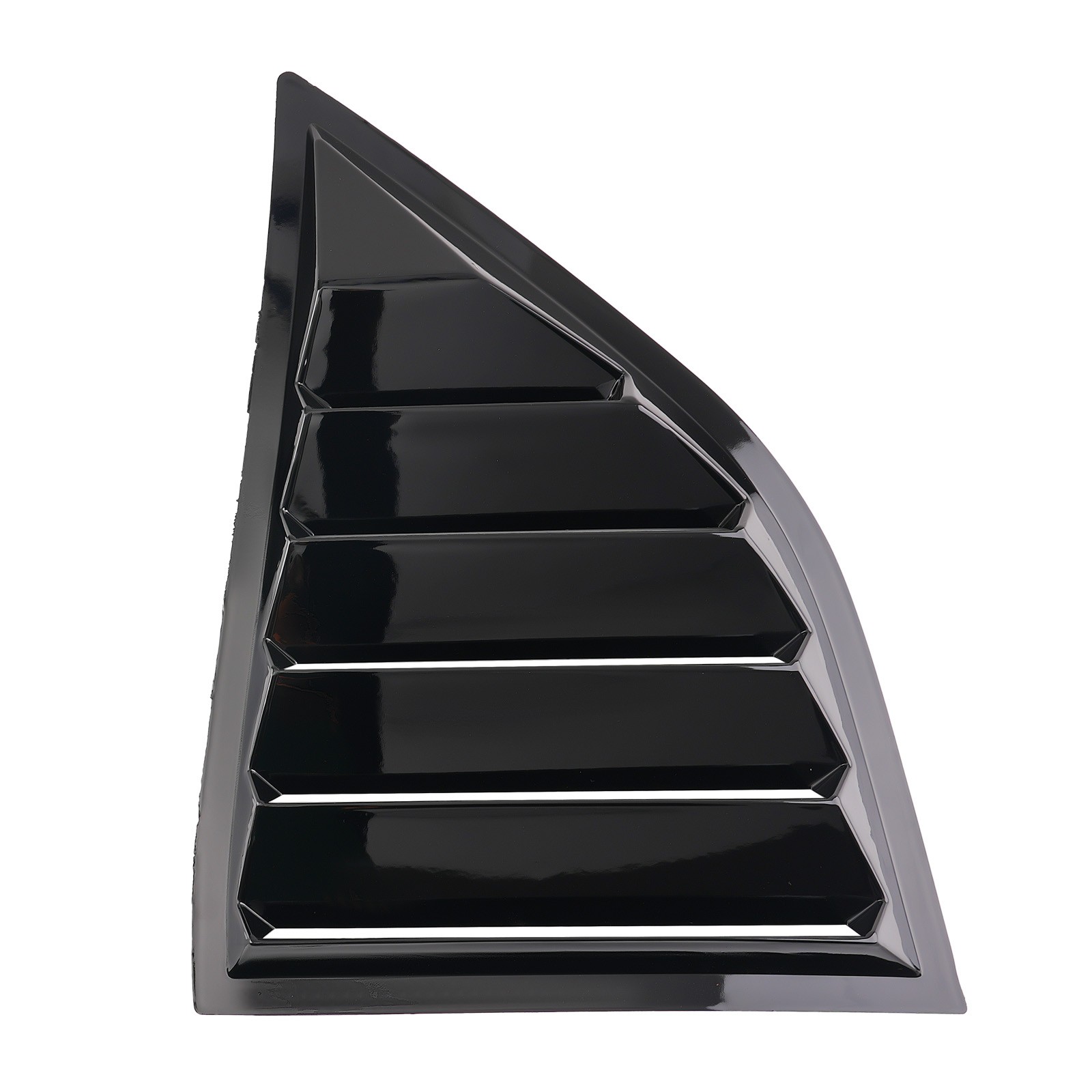 Side Window Louvers for Dodge Challenger 08-22 Black Gloss Finish ABS Plastic