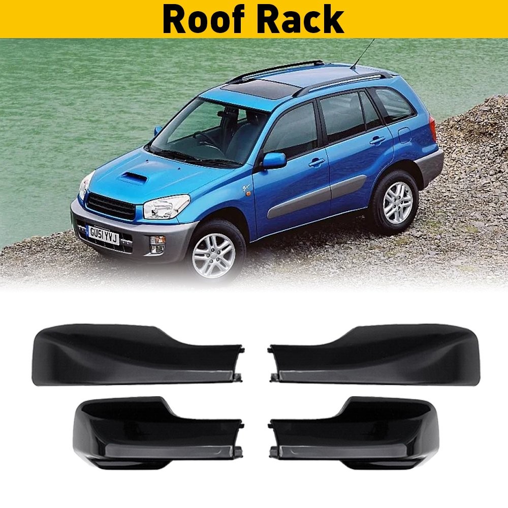 Roof Rack Cover Rail End Shell Cap Trim For TOYOTA RAV4 2001 2002 2003 2004 2005
