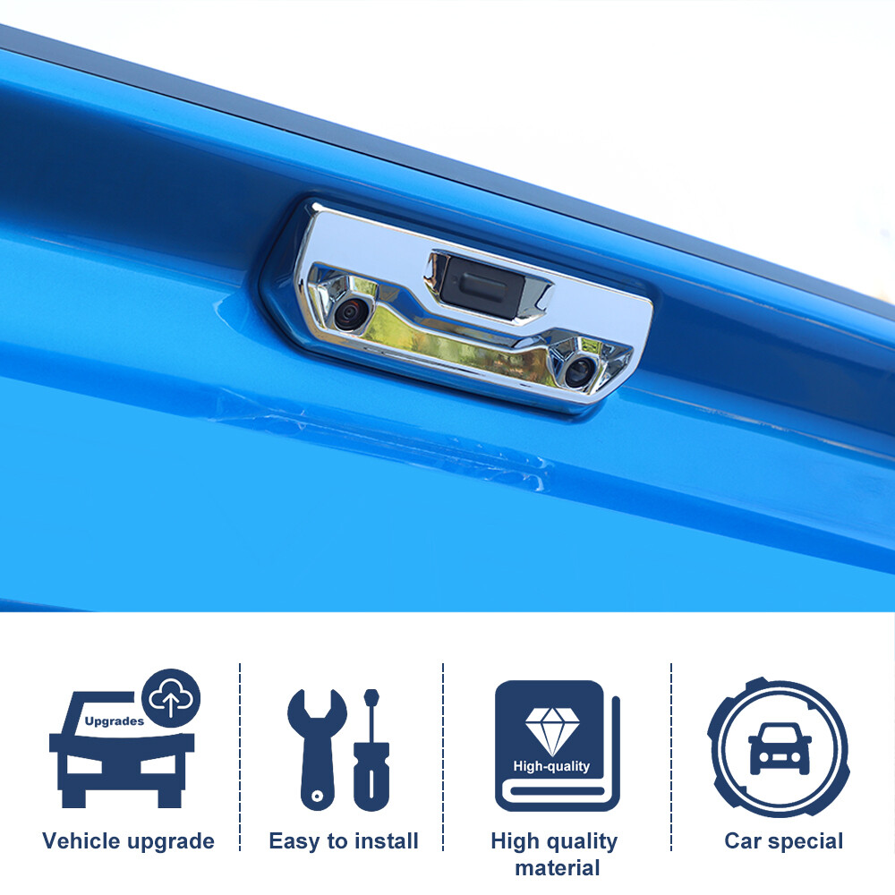Chrome Tailgate Latch Handle Cover Trim Shell For 2019+ Chevrolet Silverado /GMC