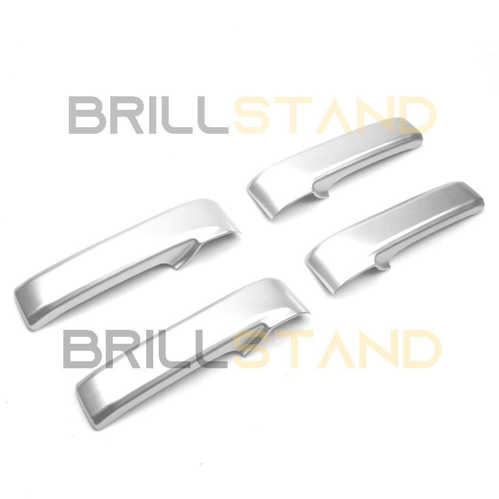 For Toyota Land Cruiser J200 2016-2018 Matte Silver Inner Door Handle Cover Trim