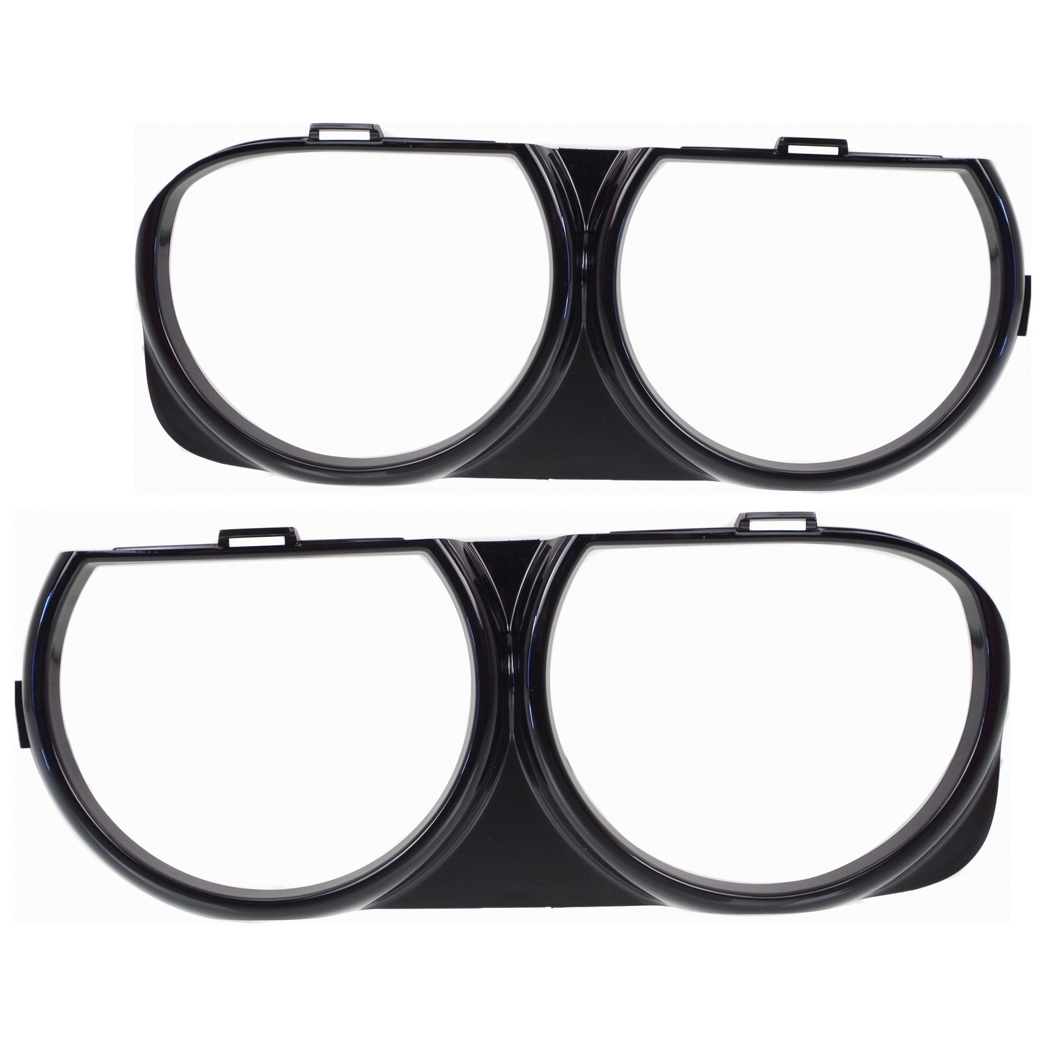 Driver & Passenger Side Headlight Door Bezels For 15-23 Dodge Challenger