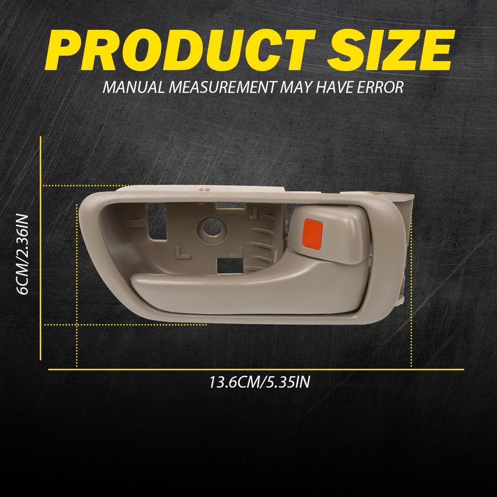For Toyota Camry 2002-2006 2-20pcs Left Right Inside Interior Door Handle Beige