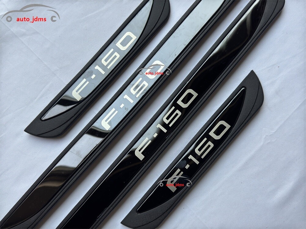 For Ford F-150 F150 Steel Car Accessories Door Sill Strip Protector Scuff Plate