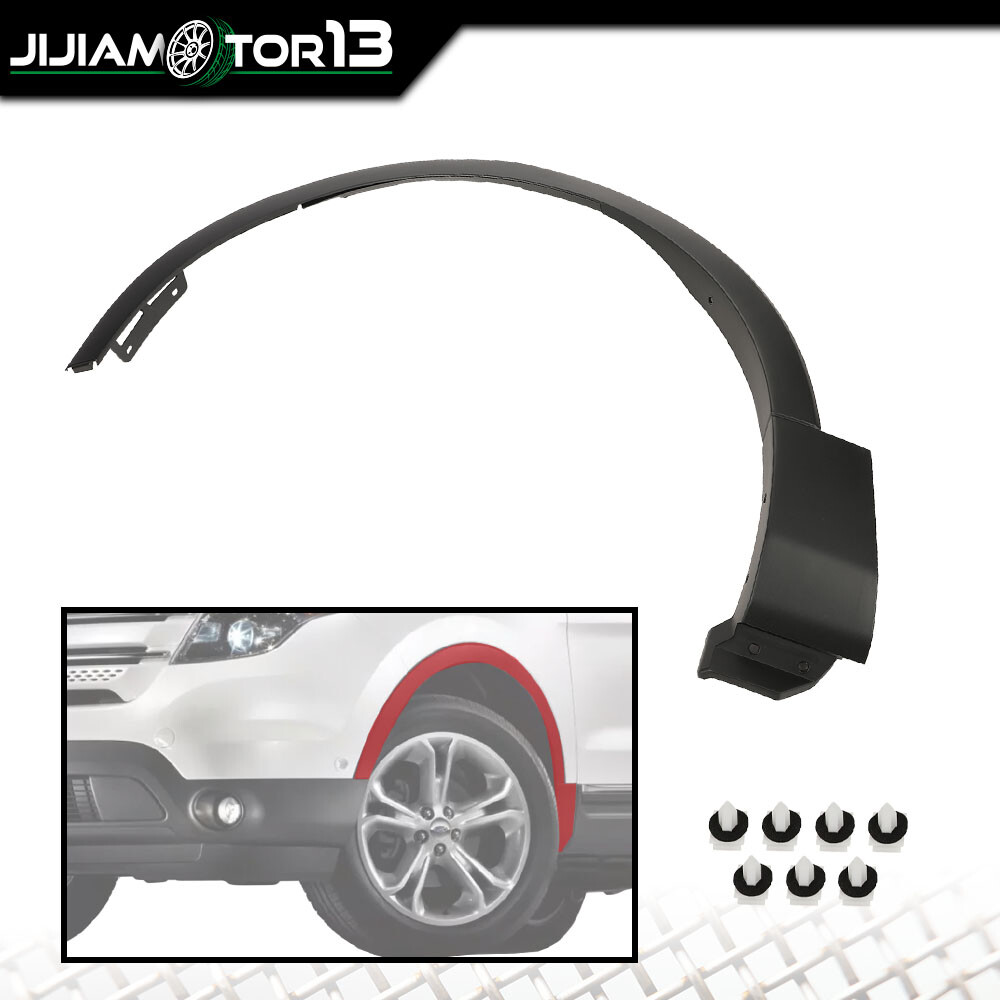 Fender Flare Wheel Well Arch Molding Fit For Ford Explorer 2011-2015 Front LH RH
