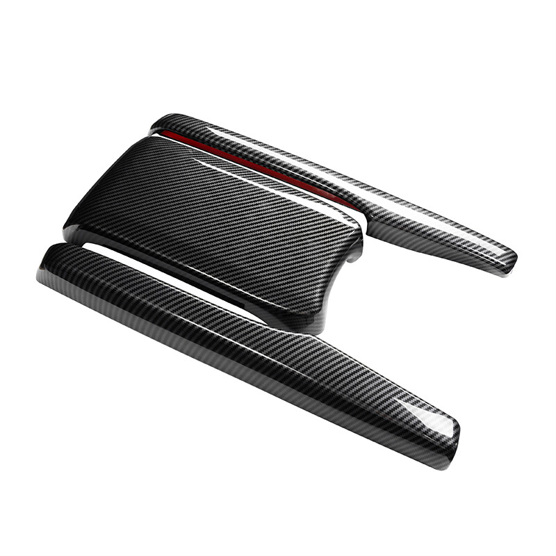 Carbon Fiber Style Central Armrest Box Panel Fit For Honda Civic 2016-2021