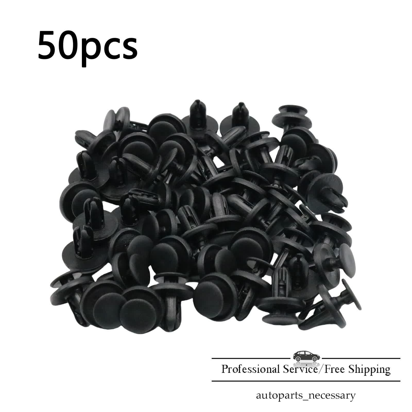Fits Mitsubishi Subaru 50Pcs Bumper Fender Liner Push Clips MR288150 909130013