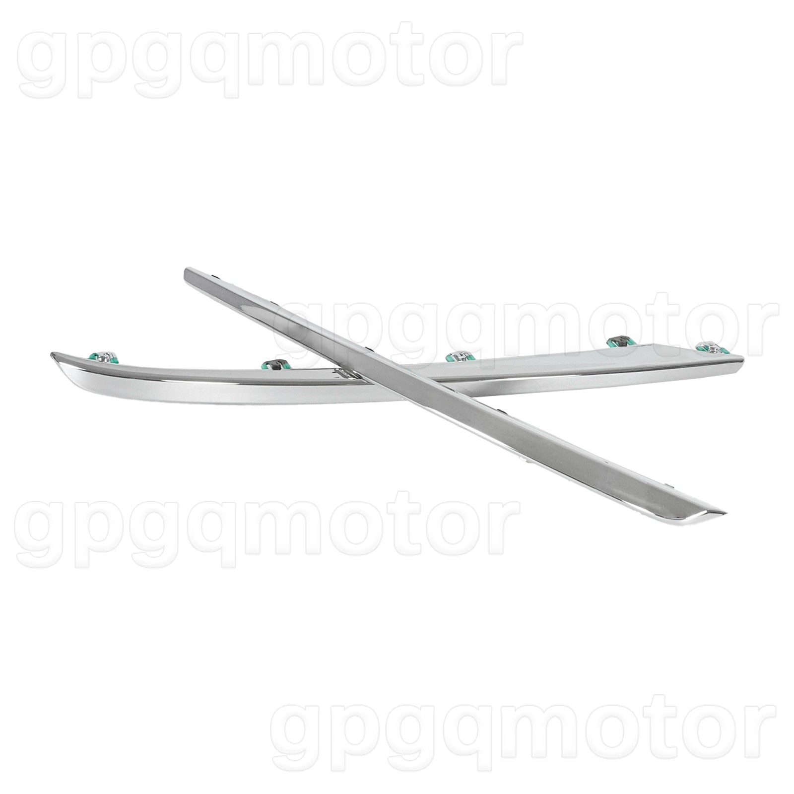 For Acura TLX 2015-2017 Left&Right Front Bumper Grill Trim Chrome Molding Strip