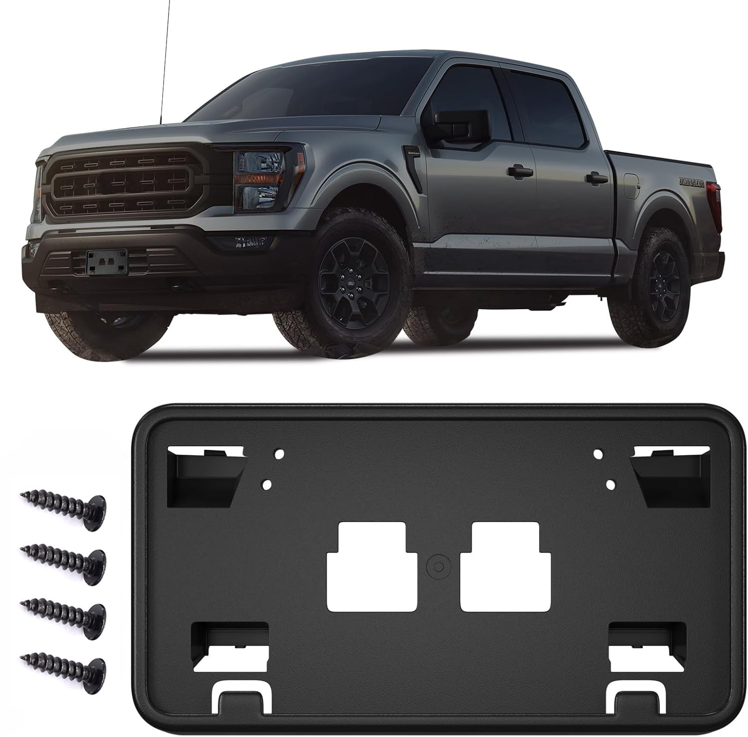 For Ford F150 5.0L 3.3L 2021-23 Car Front Bumper License Plate Mounting Bracket