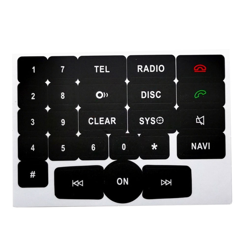 C E SLK Class Interior Vinyl Decals Perfect Fitment for Control Buttons