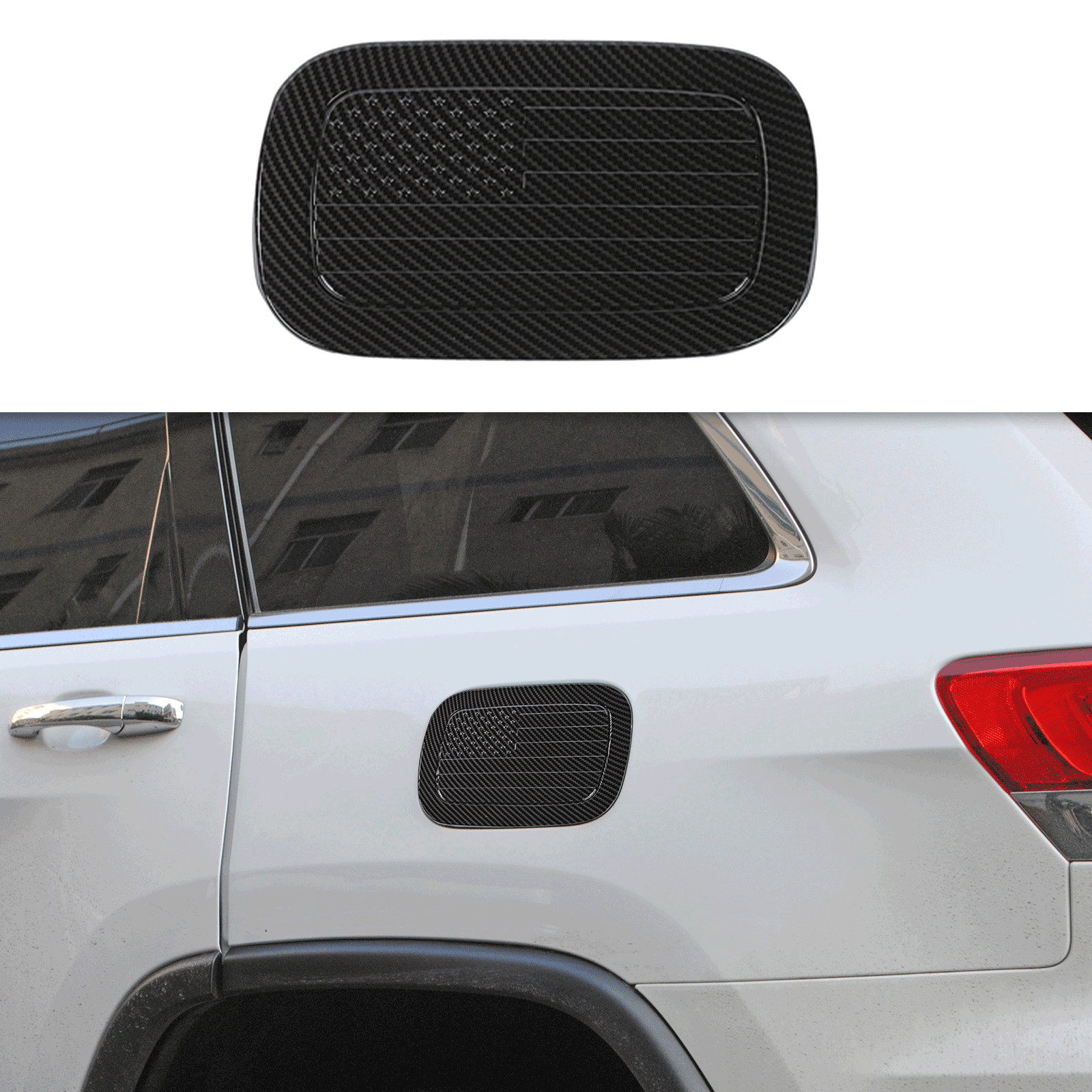 ✅Car Gas Cap Fuel Filler Door Gas Tank Door Cover For Jeep Grand Cherokee 11-20