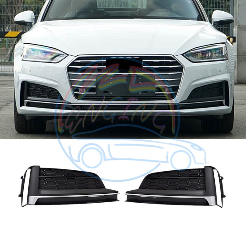 🆗 Left & Right Front Bumper Grille Cover For Audi A5 S-Line Sport 2018-2019