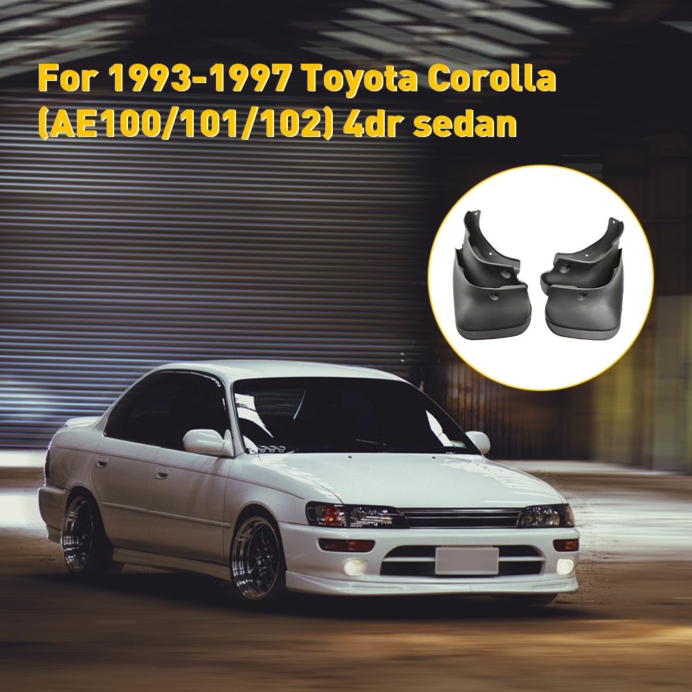 For Toyota Corolla E100 AE100 LH Sedan RH 1993-1997 4pcs Splash Guards Mud Flaps