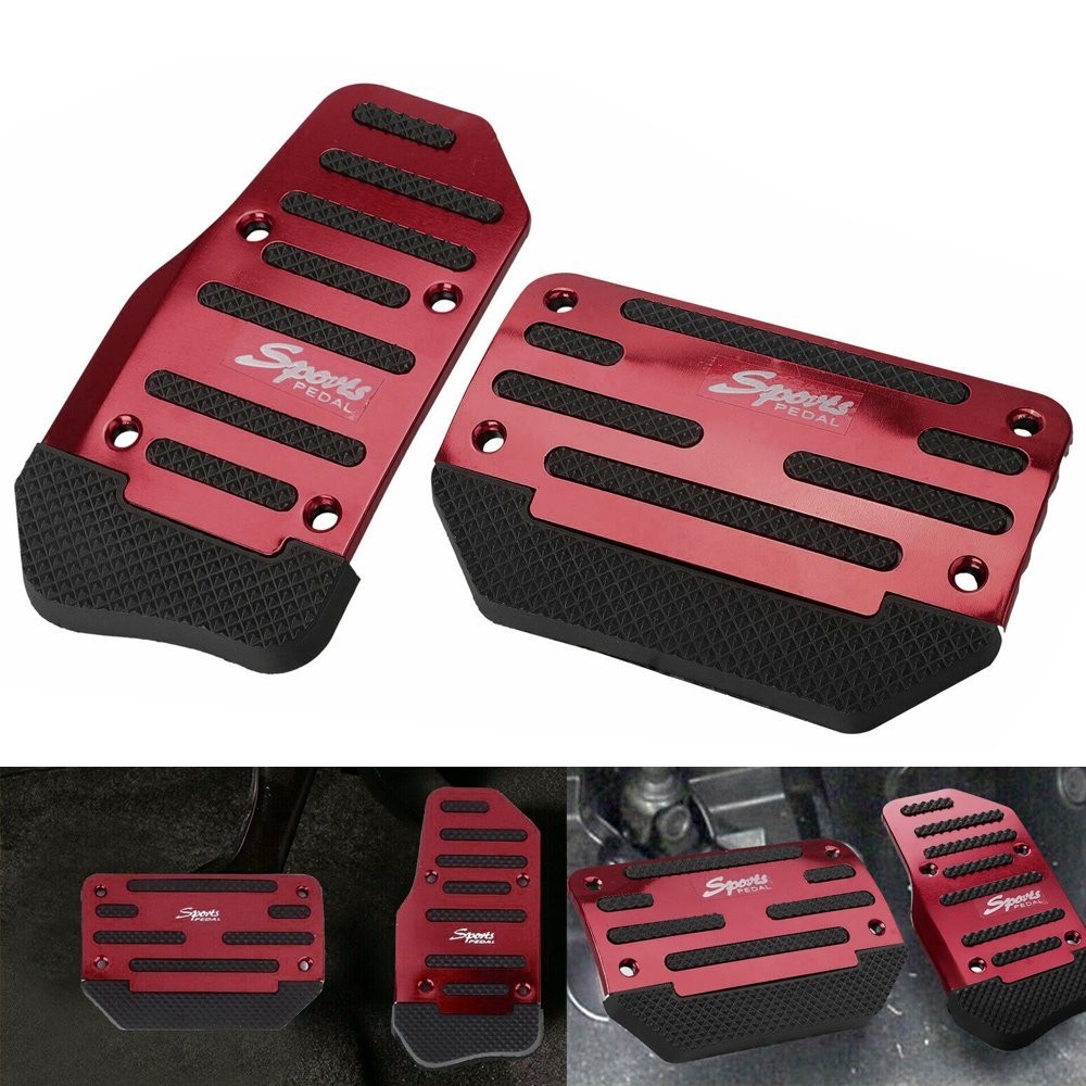 1SET Universal Non-Slip Automatic Gas Brake Foot Pad Pedal Cover Car Accessories
