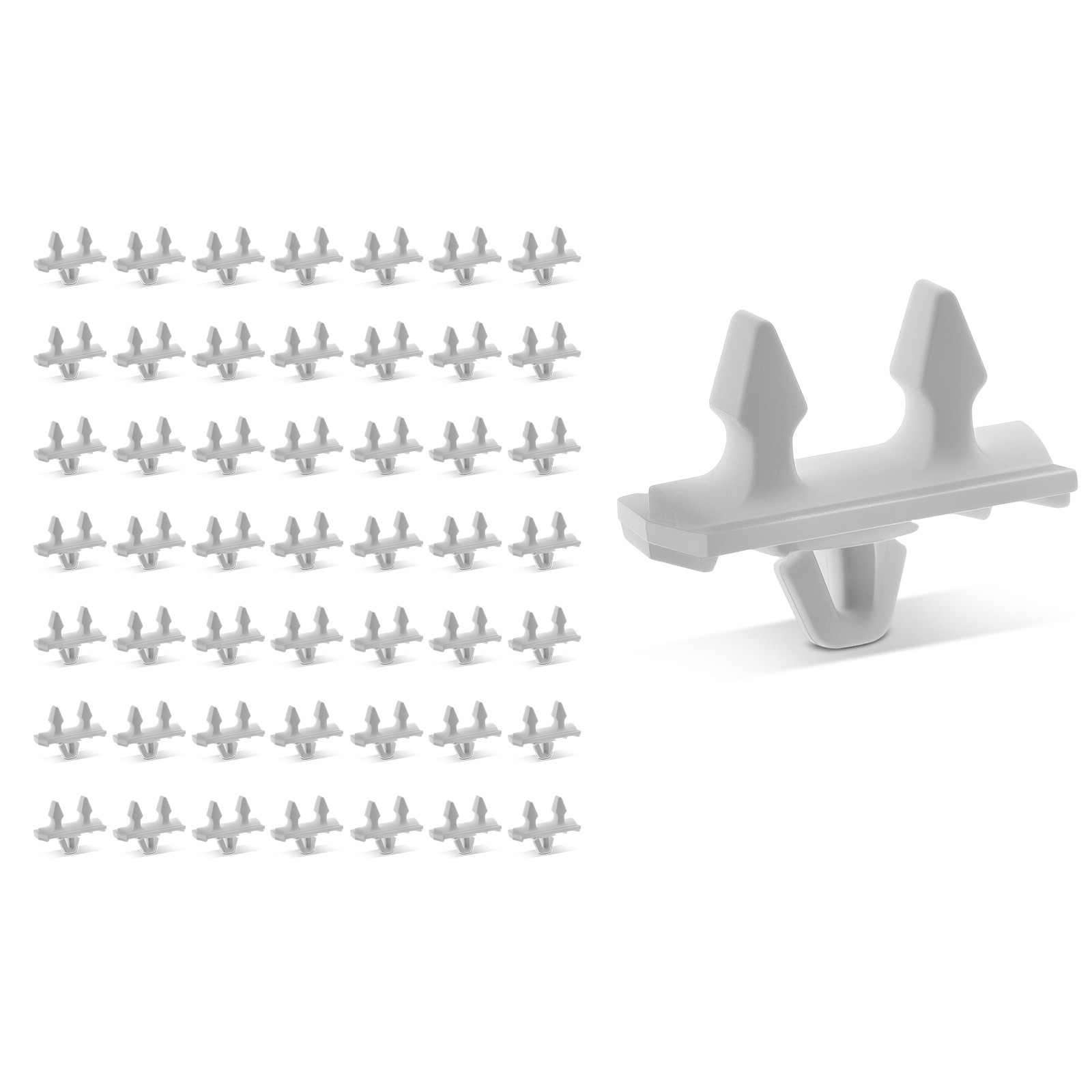 50pcs 25mm Nylon Door Moulding Retainer Clips for Mercedes-Benz E200 E250 E300