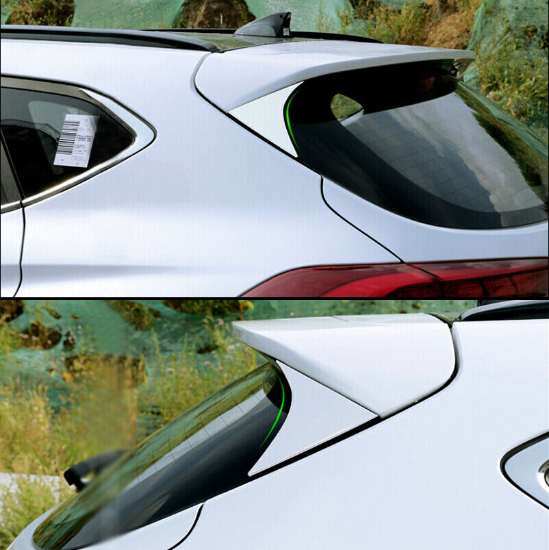For Hyundai Tucson 2015-2020 Chrome Rear Wing Side Window Spoiler Trim Cover