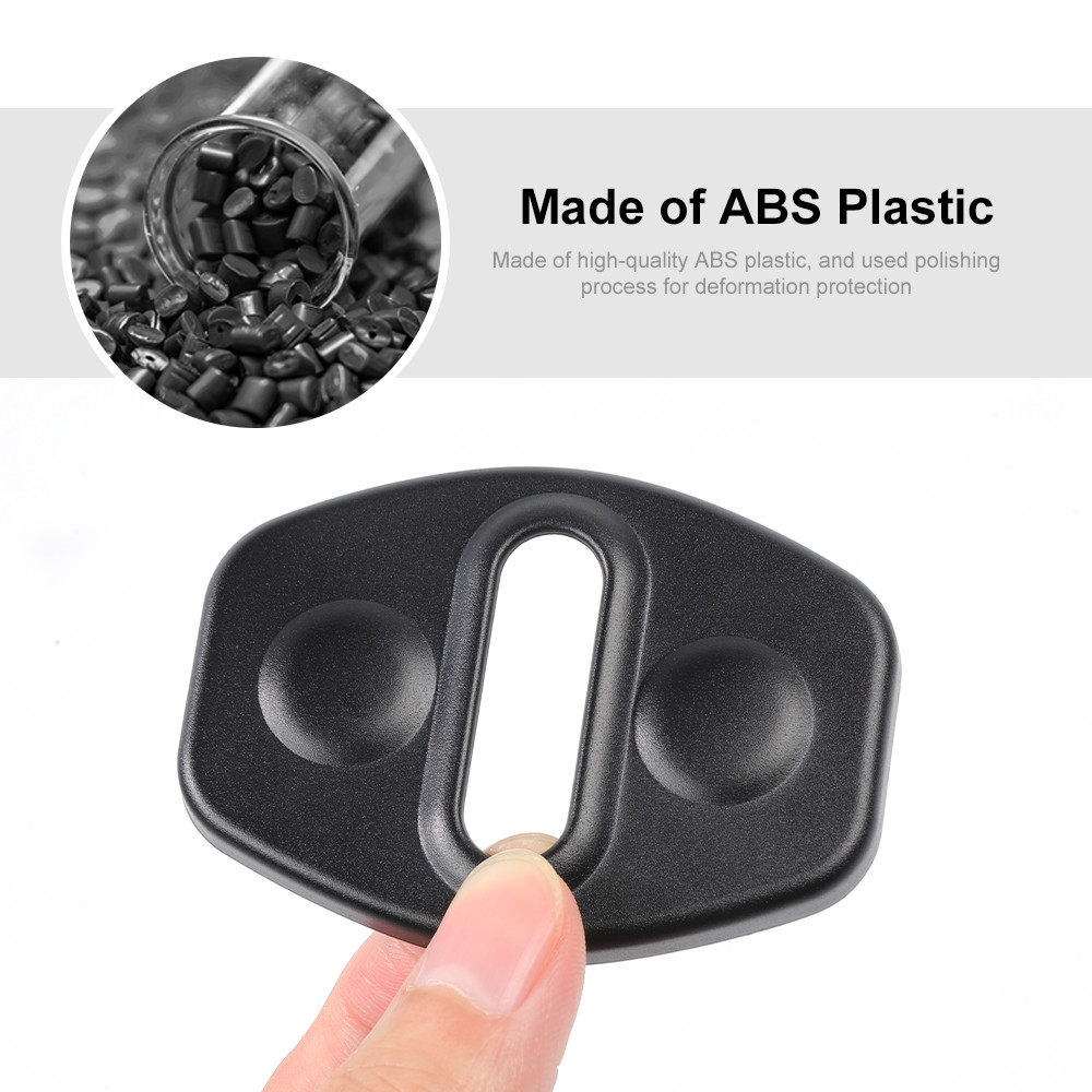 8pcs Door Stopper Lock Buckle Protector Trim Set for Ford F150 2021+ Accessories