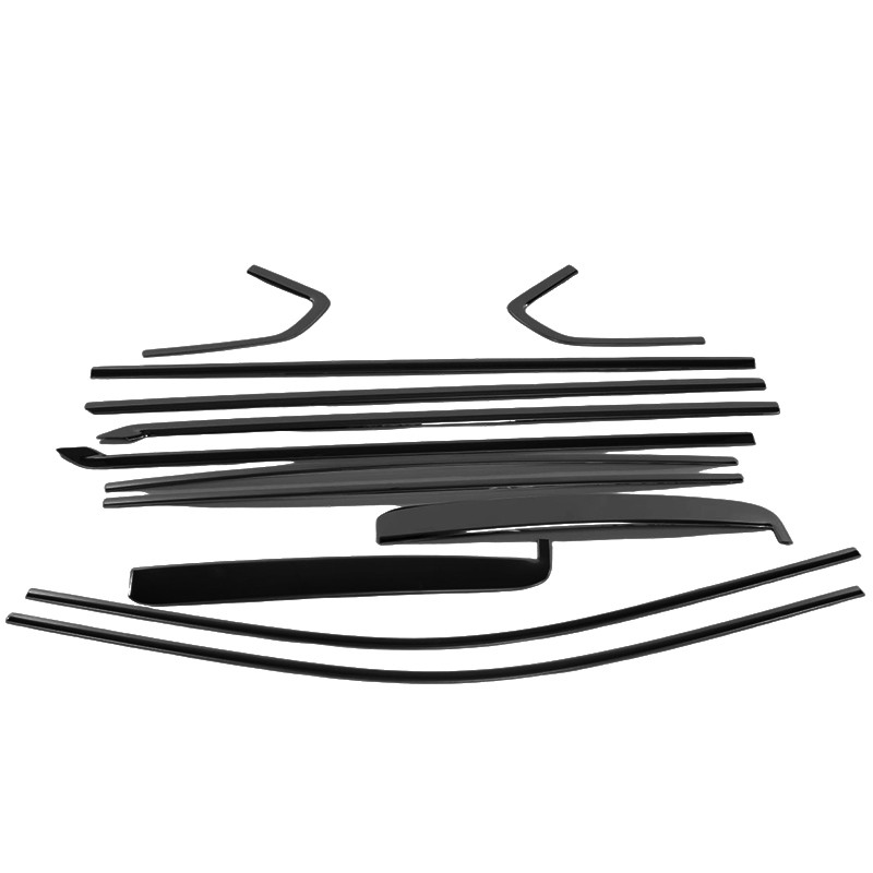 Window Decor Trim Strip Cover For 2020-2025 Chevy Silverado HD 2500/3500 black