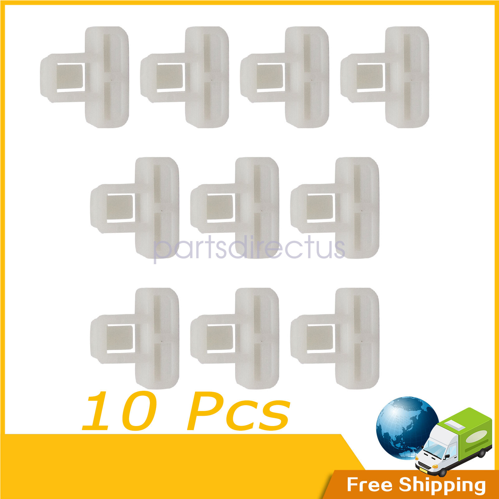 White For 2016-2022 Chevrolet Malibu Bumper Molding Clips 10pc 11547341 US