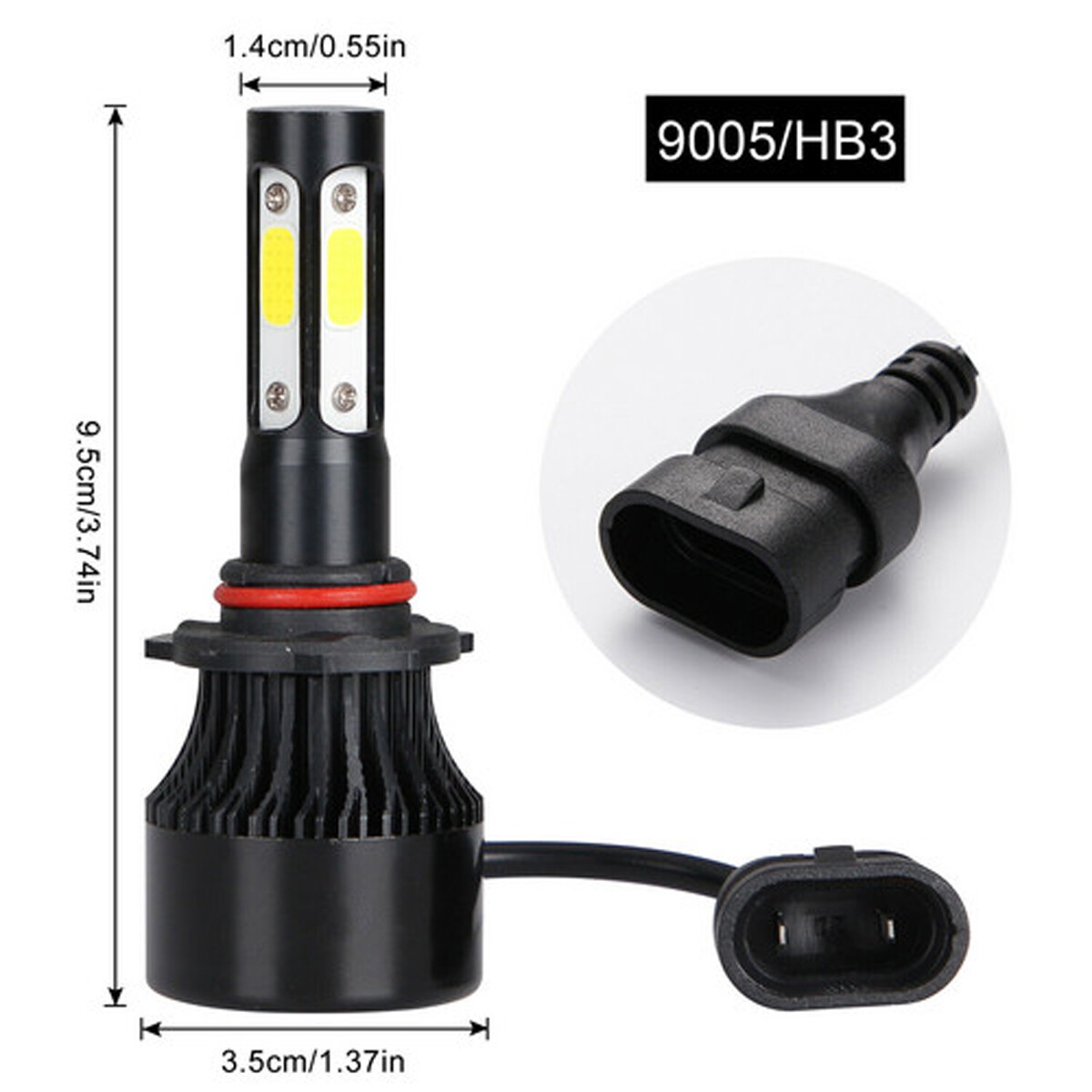 4PCS 4Side 9005 9006 LED Headlight Bulb H-L For 06-11 Lexus GS 350/400/430/460