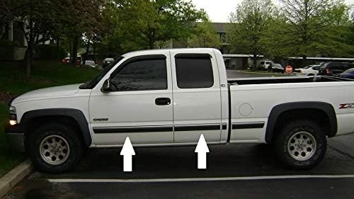 Black Chrome Side Body Trim Molding for 1999-2006 Chevy Silverado – 3-7/8″ Wide