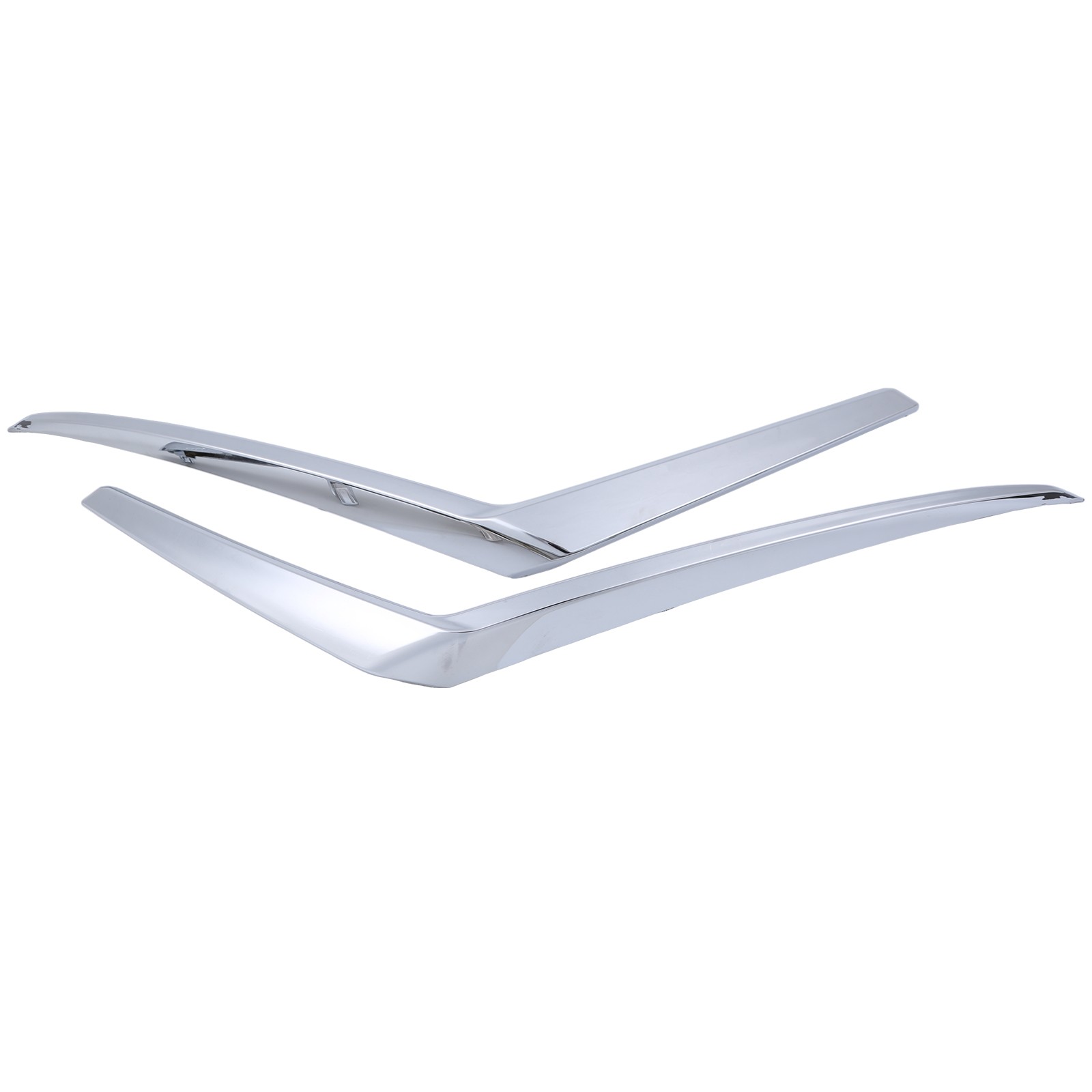 3X For 2021-2024 Nissan Kicks S SV Left Right Lower Front Bumper Chrome Molding