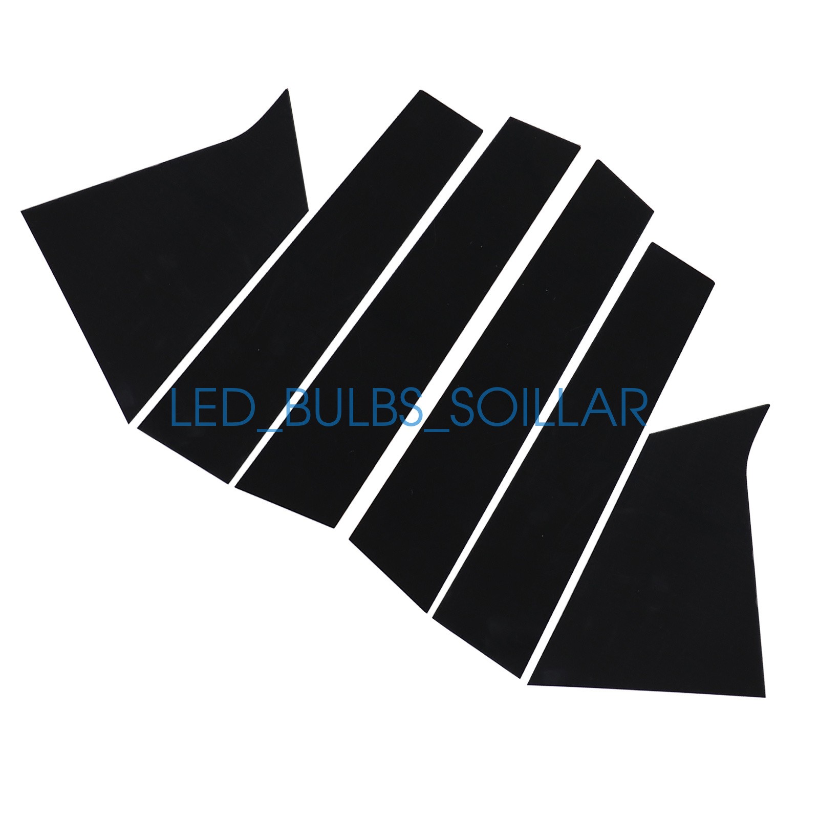 6pcs Black Window Pillar Post Door Trim Cover Set For Chevrolet Malibu 2016-2021