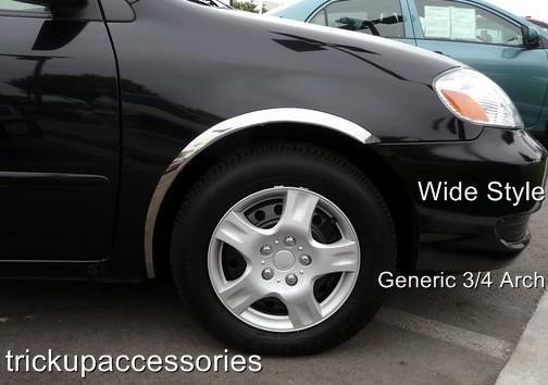 FENDER TRIM FOR INFINITI Q45 97-01 Mirror Polished Stainless Steel