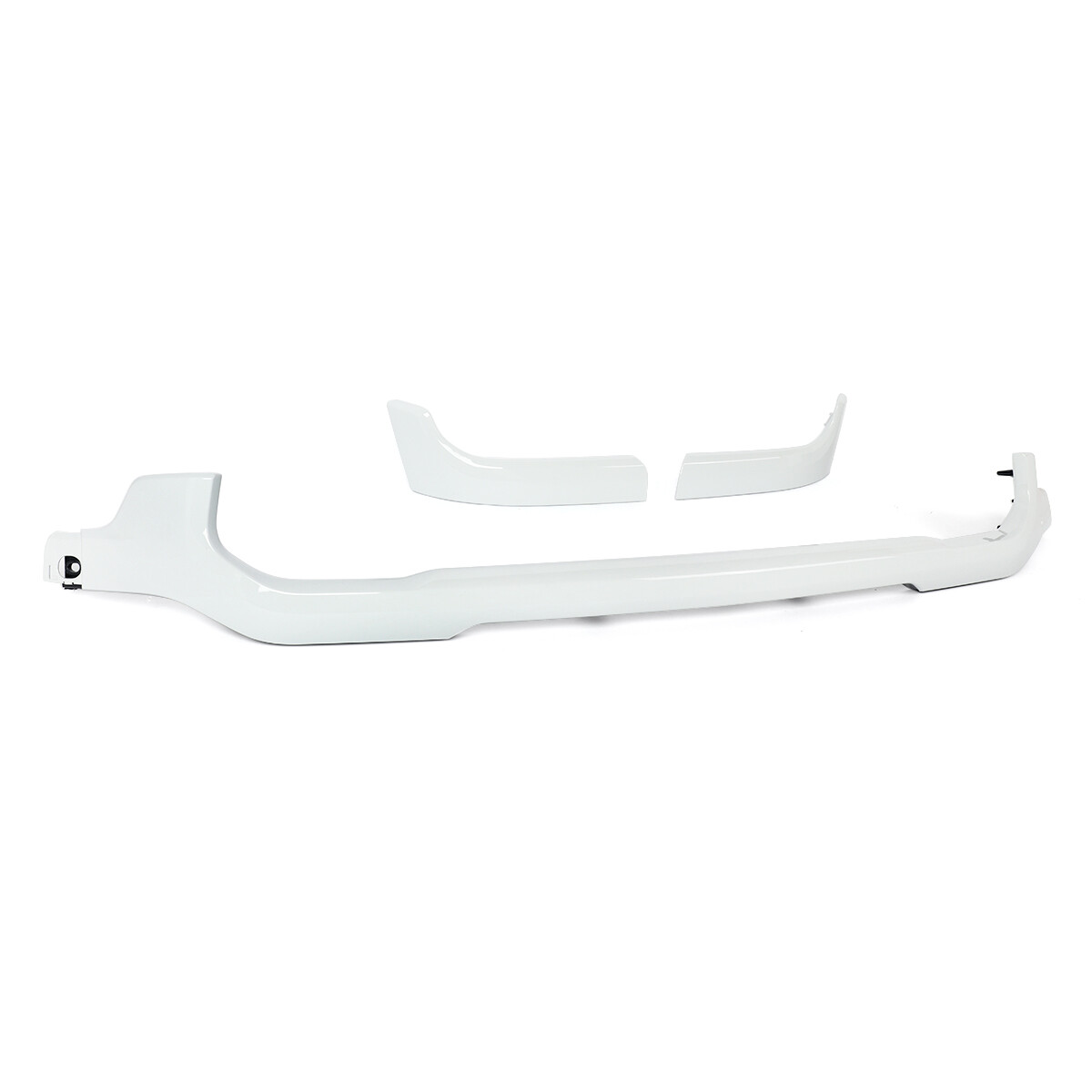 For 2019-2024 Ram 2500 3500 Bright White Front Upper+Lower Grille Molding Trim